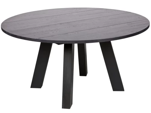 Valgomojo stalas Rhonda juodas Ø150 cm