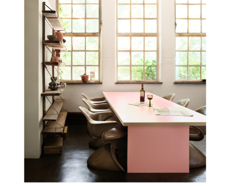 STALAS RECTANGULAR 280 PINK