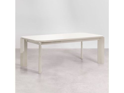 Stačiakampis pietų stalas 200x100 cm Geneva MDF Tapijokos smėlio spalvos