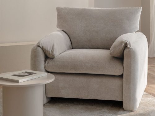 Serra minkštas fotelis Grey