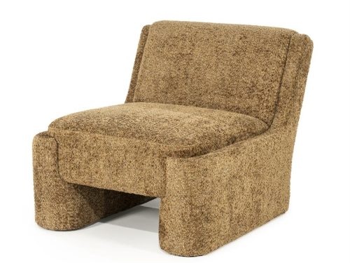 Lounge fotelis Omla – garstyčių spalvos
