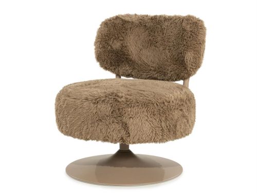 Sukamas fotelis Furlo –  taupe spalva