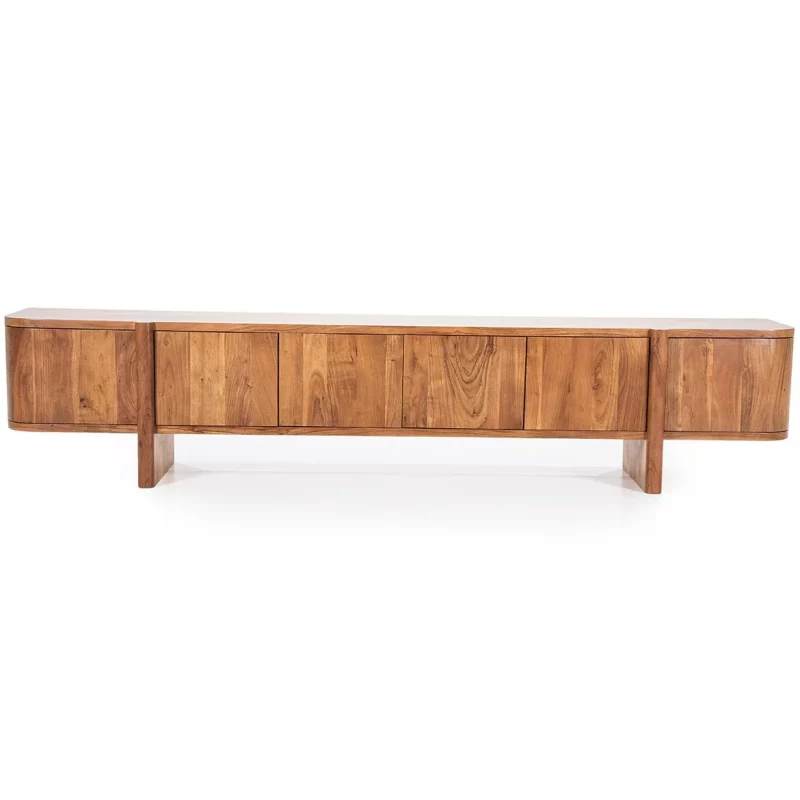 julian-acacia-wood-6-doors-tv-cabinet-woo-design-1