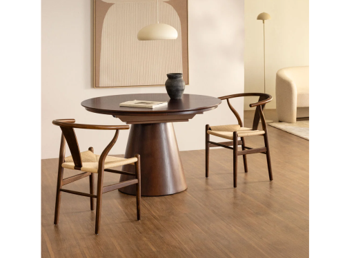 Stalas Montana | 120-160x120 cm Rudas
