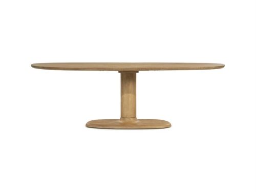 Ovalus stalas Coco šviesi mango mediena | 240 x 110 cm