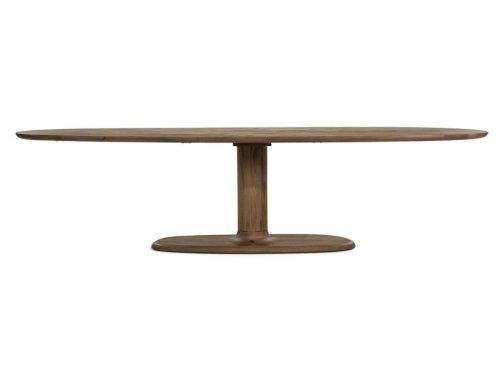 Ovalus stalas Coco tamsi mango mediena | 300 x 110 cm