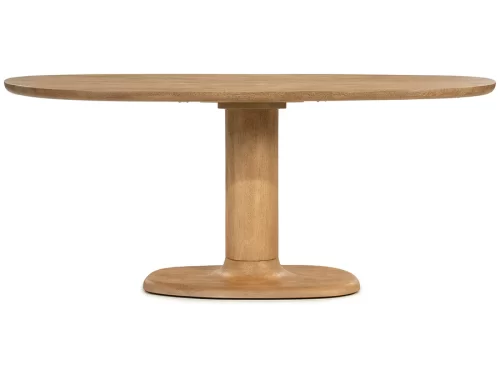 Ovalus stalas Coco šviesi mango mediena | 180 x 110 cm