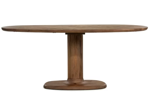 Ovalus stalas Coco tamsi mango mediena | 180 x 110 cm