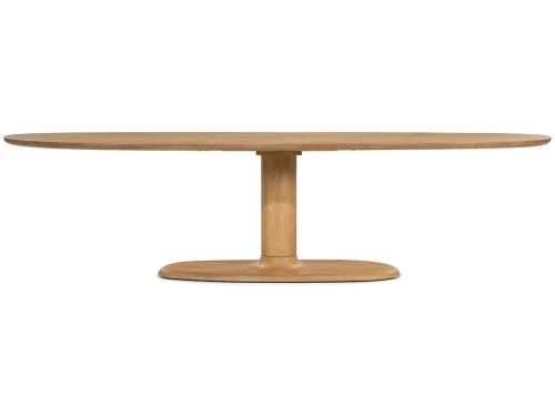 Ovalus stalas Coco šviesi mango mediena | 300 x 110 cm