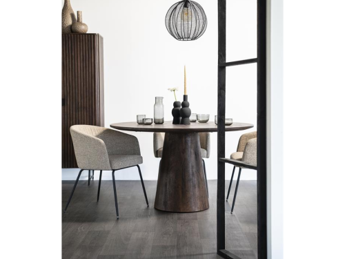 Aron stalas  Ø130cm, rudas
