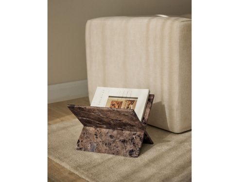KRISTOFF marmurinis žurnalų stovas | Emperador Brown Marble