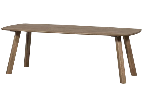 Tablo suapvalintų formų valgomojo stalas (kašmyro ruda) 220x100