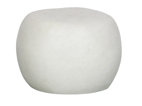 Baltas staliukas Pebble | 35xØ50cm