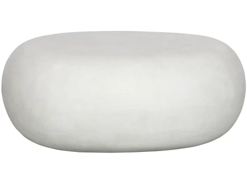 Baltas staliukas Pebble | 31x65x49cm