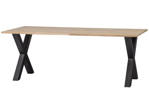TABLO ąžuolo stalas su kvadratinėmis kojomis 200 x 90 cm