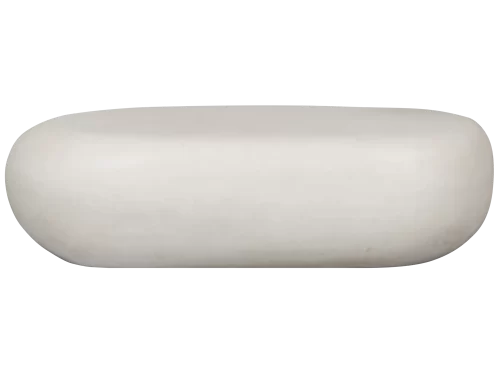 Baltas kavos staliukas Pebble | 28x100x43cm