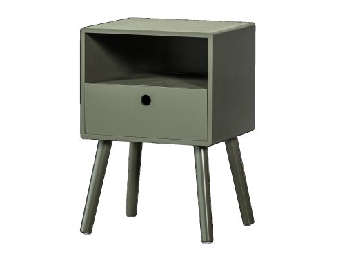 Ozzy MDF naktinė spintelė MDF žalia
