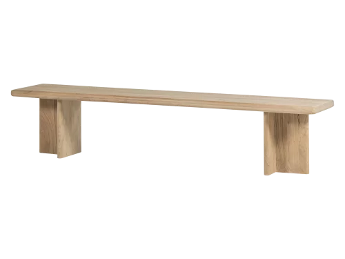 ATO valgomojo suolas  220 x 45 cm, natūralaus mango medžio