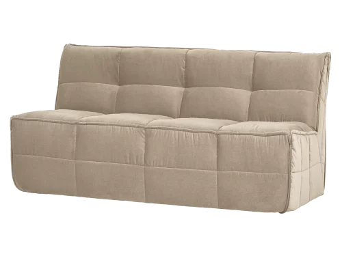 CLUSTER valgomojo suolas su atlošu, aksomas, beige spalva