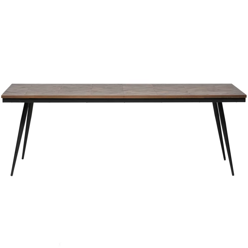 800951-N-01_VS_BP_Rhombic_eettafel_220x90cm_hout_metaal