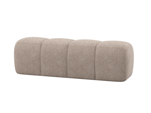 MOJO valgomojo suolas, 164 cm, vilnonės tekstūros, tamsaus smėlio spalvos