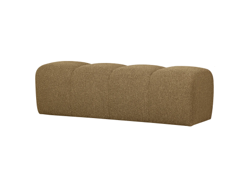 MOJO valgomojo suolas 164 cm, bouclé medaus geltonos spalvos melanžas