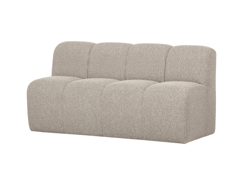 MOJO valgomojo suolas 164 cm su atlošu, bouclé audinys, beige spalvos melanžas