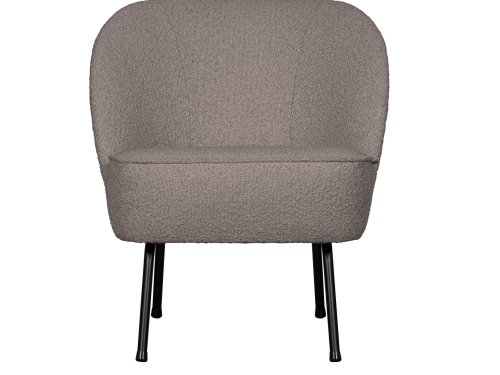 Fotelis VOGUE, boucle audinys, nougat spalva