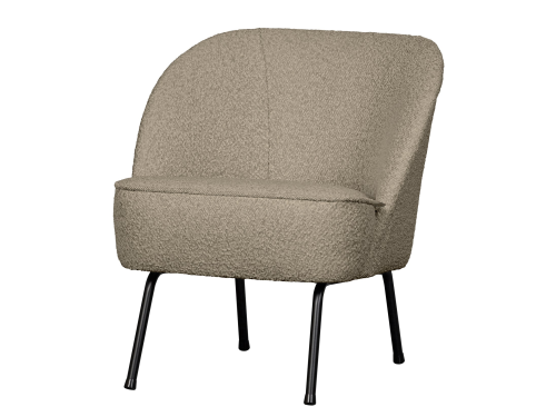 Fotelis VOGUE, boucle audinys, beige spalva
