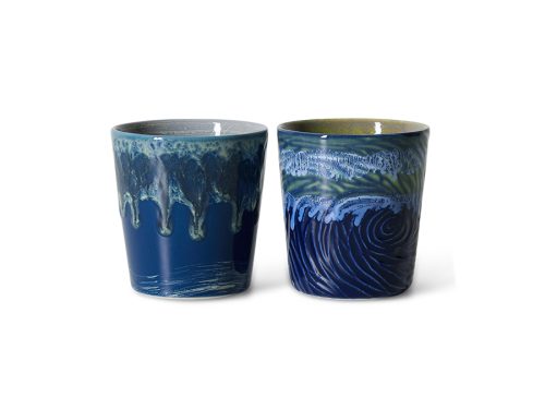 Kavos puodelių rinkinys „70s ceramics: Van Gogh – Starry Night“, 2 vnt.