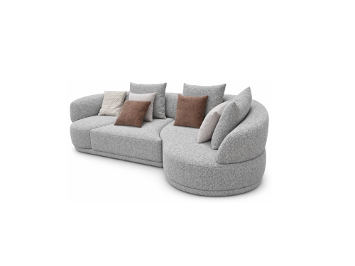 Kampinė sofa STATUE | 155 kampas, MIST G-11