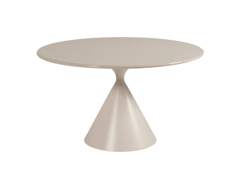 MAVO valgomojo stalas Ø130 cm, MDF, smėlio spalvos