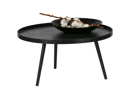 MESA  staliukas  XL 39 × Ø78 cm, medinis, juodas