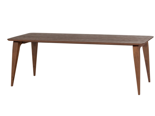 RUBO valgomojo stalas 220 x 95 cm, rudos spalvos mango mediena
