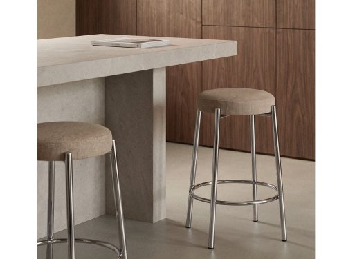 Pusbario kėdė Zantria, 65 cm – pilkai rusva (taupe)