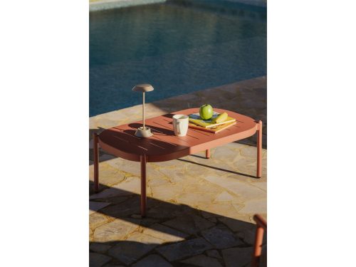 Lauko kavos staliukas DUROLI | 95×55 cm, terakota