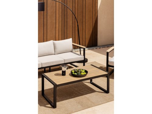 Lauko kavos staliukas LIPOV | 110×55 cm, juoda