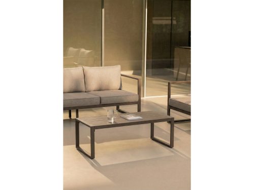 Lauko kavos staliukas LIPOV | 110×55 cm, šokoladinė ruda