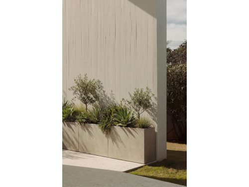 Stačiakampis lauko vazonas NEYRUA | 100×35×80 cm, smėlio ruda
