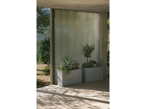 Stačiakampis lauko vazonas NEYRUA | 85×30×70 cm, šviesiai pilka