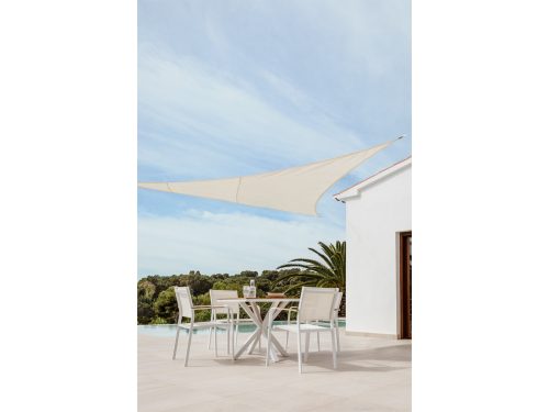 Trikampė pavėsio burė URUJULA | 350×320 cm, gardenijų balta